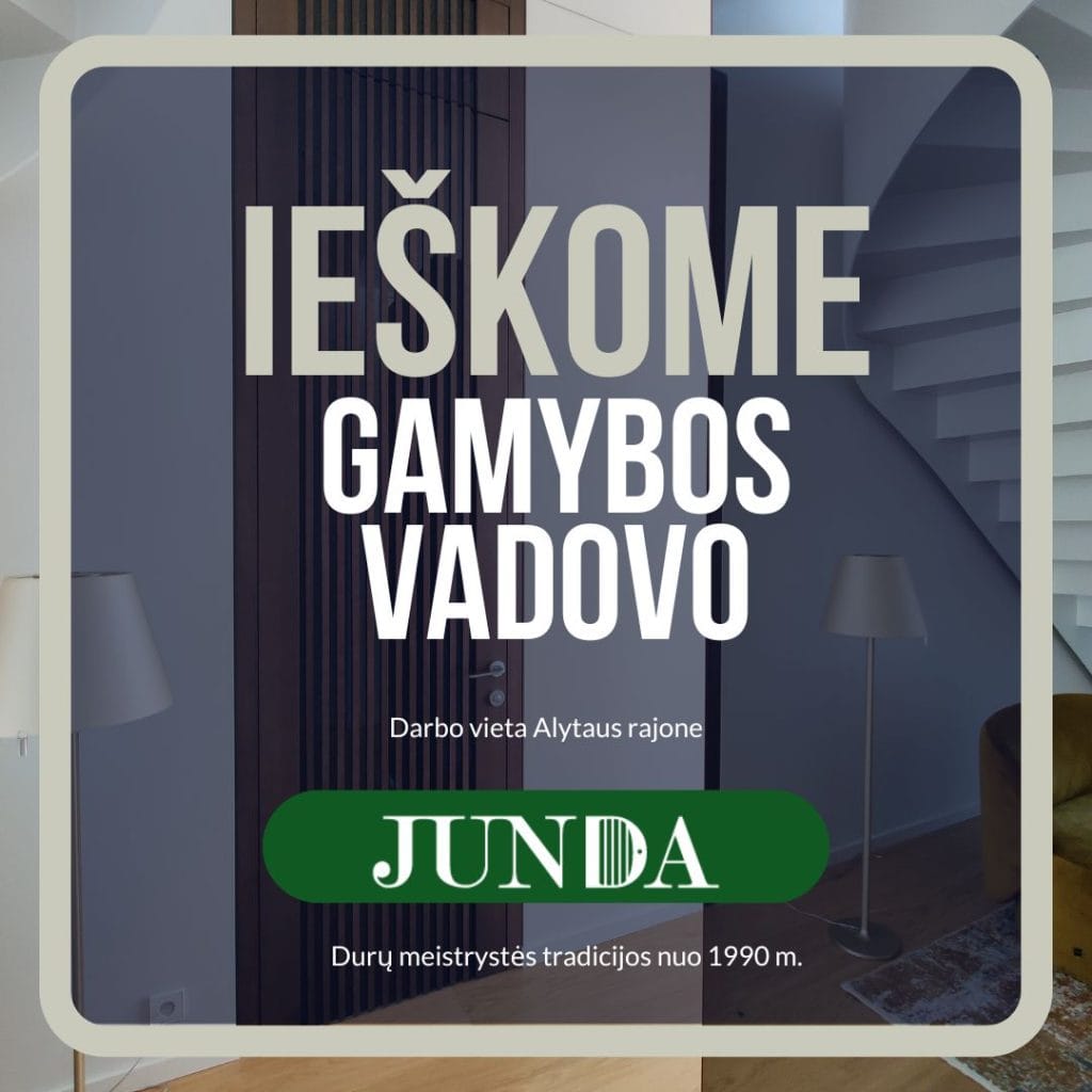 Darbo Skelbimas Junda